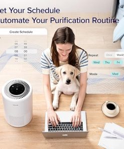 LEVOIT Air Purifier for Home Bedroom, Smart WiFi Alexa Control, AHAM VERIFIDE, 3-in-1 Filter with HEPA Sleep Mode for Allergens, Pollutants, Smoke, Dust, Core 200S-P, White 2