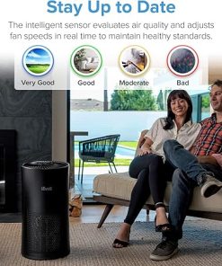 LEVOIT Air Purifiers for Home Large Room With Air Quality Monitor, Quiet for Bedroom, 3-in-1 Filter, Auto Mode, LV-H133, Black 2