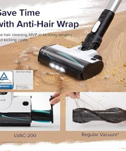 LEVOIT Cordless Vacuum Cleaner, Stick Vac with Tangle-Resistant Design, Up to 50 Minutes, Powerful Suction, Rechargeable, Lightweight, and Versatile for Carpet, Hard Floor, Pet Hair, LVAC-200 2