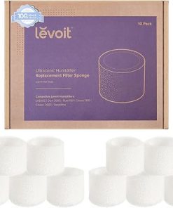 LEVOIT 10-Pack Top Fill Humidifier Replacement Filters, Capture Particles to Improve Humidification Efficiency, for Classic160, Dual150, Dual200S, Classic300(S), LV600S, OasisMist450S, Superior6000S