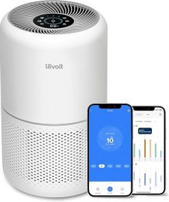 LEVOIT Air Purifiers for Home Bedroom with Replacement Filter, Smart WiFi, HEPA Sleep Mode for Large Room, Quiet Cleaner for Allergies, Dust, Smoke, White Noise Control 2