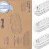 LEVOIT 3-Pack Humidifier Demineralization Cartridge, Compatible with All LEVOIT Top Fill Humidifiers, Calcium and Magnesium Ion Softening, Ultrasonic Welding Design, APP Reminder, White